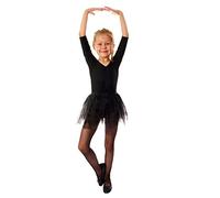 Aurellie Calze a rete da ballo per ragazze, per feste di Halloween, con rete, Nero , 5-6 Anni