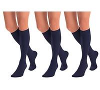 Aurellie Calze da donna in microfibra, opache, 60 confezioni multiple, BLU MARINO 3 PAIA, Small/X-Large