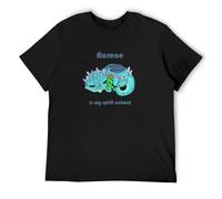 Aurene Is My Spirit Animal Guild Wars 2 Dragon Asura Human Action Games T-Shirt Mens Black Tees Unisex Shirt 3XL