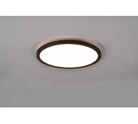 AUREO PLAFONIERA LED 18W 2200lm, 3000 - 6500K BORDO NERO CON TELECOMANDO MULTIFUNZIONE RETRO ILLUMINATA RGB D. 29CM DIMMERABILE