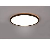 AUREO PLAFONIERA LED 30W 3600lm, 3000 - 6500K BORDO NERO CON TELECOMANDO MULTIFUNZIONE RETRO ILLUMINATA RGB D. 40CM