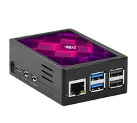 Aurevita Per schermo Raspberry Pi, touchscreen resistivo da 3,5", mini monitor, display 320x480 pixel, con custodia e ventola (monitor per Pi 5)