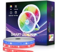 Aurevita Striscia LED 10m, Striscia LED RGB 10m Autoadesiva con WiFi, Controllo tramite App, Compatibile con Alexa e Google Assistant, Sincronizzazione Musicale per Camera e Feste (10 WIFI)