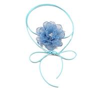 Aurgiarm, collana girocollo sexy semplice con fiore in pizzo lungo in pelle e corda, collarino, catena girocollo da donna