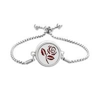 Aurgiarme - Bracciale rigido con diffusore di oli essenziali, in acciaio inox, regolabile, elegante da indossare tutti i giorni, accessorio per il polso, diffusore di oli essenziali, フリーサイズ