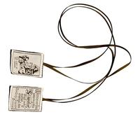 Aurgiarme Collana devozionale cattolica con motivo scimolari marroni Nostra Signora del Monte per la Prima Comunione e Cresima Nostra Signora del Monte