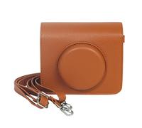 Aurgiarme Custodia protettiva compatta per fotocamera con funzione di accesso rapido, tracolla per stampa C300R, protezione alla moda in PU, Marrone