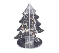 Aurgiarme Orecchini pratico supporto per orecchini a forma di albero di Natale espositore orecchini porta gioielli