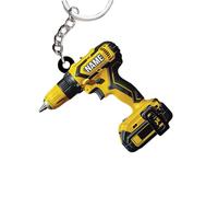 Aurgiarme Portachiavi in acrilico robusto dai colori vivaci, accessorio portatile per studenti di oftalmologia e regali unici, Giallo, Taglia unica