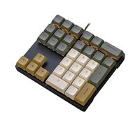 Aurgiarme Tastiera numerica meccanica a 33 tasti con luci multicolore adatta per computer portatile finanziario aziendale tastiera numerica tastiera da gioco meccanica con numero pad accessorio da