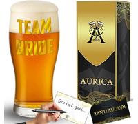 Aurìca Bicchiere Da Birra Personalizzato TEAM BRIDE Boccale Perfetto Per Brindare Con Stile All’Addio Al Nubilato! Divertente, Coordinato E Super Glam - Un Ricordo Speciale Del Grande Giorno!!!