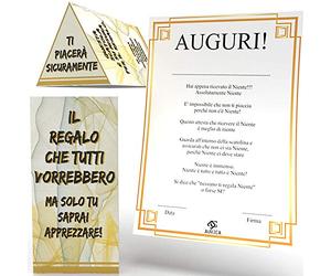 Aurìca Regala Il Niente Triangolare - Non Sai Cosa Regalare? Regala Il Nulla - Idee Regalo Per Chi Ha Già Tutto - Il Regalo Natale Divertente, Fai In Regalo Niente