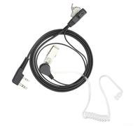 Auricolare a 2 pin per walkie talkie con microfono per Baofeng per Kenwood per serie tk Quansheng Radio Headset nero