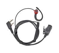 Auricolare a forma di G, auricolare morbido a 2 pin for walkie talkie adatto for BaoFeng UV-5R BF-888s for cuffie radio bidirezionali Kenwood Retevis(Red03-K)