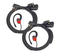 Auricolare a forma di G, auricolare morbido a 2 pin for walkie talkie adatto for BaoFeng UV-5R BF-888s for cuffie radio bidirezionali Kenwood Retevis(Red03-K 2PCS BT)