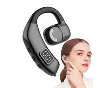 Auricolare a mani libere - Display a LED Cuffie auricolari aperte wireless, vere auricolari resistenti al sudore con suono Hifi, conduzione 'aria, rotazione di 180 gradi