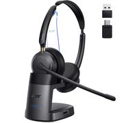 Auricolare Acer Bluetooth 5.3 e 2.4G per chiamate e riunioni chiare Auricolare wireless con microfono per lavoro Auricolare da lavoro per ufficio e lavoro a distanza