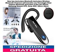Auricolare Bluetooth Auricolare Wireless Cuffie Bluetooth Vivavoce nell'orecchio
