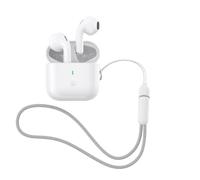 AURICOLARE BLUETOOTH CELLY BIANCO CON LACCETTO, FORMA A GOCCIA, GESTIO COMPACTWH