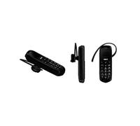 Auricolare Bluetooth con mini telefono in stile auricolare, può comporre il numero, inserire la scheda