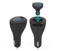 AURICOLARE BLUETOOTH MINI WIFI USB MICROFONO CARICACATORE AUTO PER SMARTPHONE
