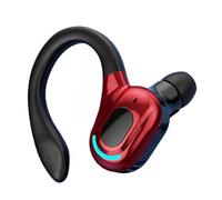 Auricolare Bluetooth Mono Wireless a 360° con microfono incorporato audio HD Auricolari V5.2 Riduzione del Rumore per iPhone Android PC Desktop Guida Affari Sport 20h Autonomia Rosso