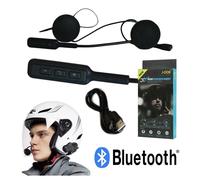 AURICOLARE BLUETOOTH PER CASCO MOTO INTERNO HEADSET MICROFONO IMPERMEABILE MP3