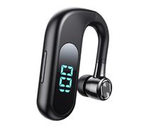 Auricolare Bluetooth per chiamate in vivavoce, microfono con cancellazione del rumore, cuffie wireless a orecchio aperto con display digitale,