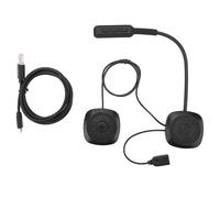 Auricolare Bluetooth per moto, impermeabile, con alta qualità del suono, Bluetooth 5.0, vivavoce, riduzione del rumore, auricolare ultrasottile,