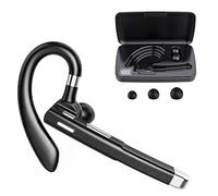 Auricolare Bluetooth senza fili con custodia di ricarica da 500 mAh, 80 ore di conversazione, auricolari vivavoce V5.1 con microfono integrato per guida/ufficio/lavoro, compatibile con iOS e Android