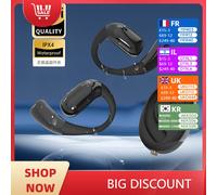 Auricolare Bluetooth senza fili Cuffie con gancio per l'orecchio universale controllato al tocco Qualità audio HiFi Gioco stereo Sport Auricolare rotante