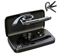 Auricolare Bluetooth Senza Fili Leggero Single Ear BT 5.1 Mani Auricolari per Affari Ufficio Guida ABS PC 11x6x2cm