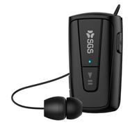 AURICOLARE BLUETOOTH SGS NERO CON CAVO RIAVVOLGIBILE, DISTANZA DI TRA SGSROLLER