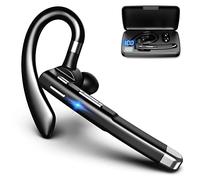 Auricolare Bluetooth V5.3, Auricolare Wireless con Microfono di Cuffie per le Cuffie della Custodia di Ricarica da 500 MAh per il Business della Guida per Uffici (520 Seconda