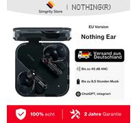 Auricolare Bluetooth Wireless Nothing Ear con Cancellazione Attiva del Rumore 45dB, Driver da 11mm, Audio Hi-Res a 24 bit con LDAC e LHDC