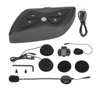 Auricolare Bluetooth wireless per moto con interfono full duplex, musica stereo, chiamate in vivavoce, design impermeabile, compatibile con casco
