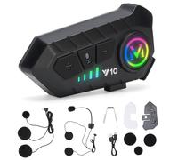 Auricolare Casco Moto 5.3 Bluetooth Cuffie Casco Moto Y10 Interfono Casco con