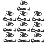 Auricolare con Gancio Singolo per L'orecchio con Connessione Via Cavo Rinforzata per Viaggi e Visite Guidate per 4 unità (10PCS)
