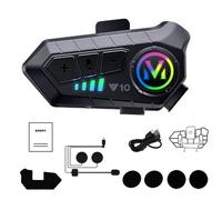 Auricolare interfono Bluetooth Hwkond per casco da moto, portata 300 m, comunicazione tra 2 motociclisti, altoparlanti con cancellazione del rumore