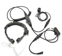 AURICOLARE LARINGOFONO PER TOPCOM BRONDI E MIDLAND A 1 JACK, DOPPIO PTT THROAT