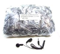 AURICOLARE MINI CUFFIA STEREO SPINA 3,5 MM 100 PEZZI