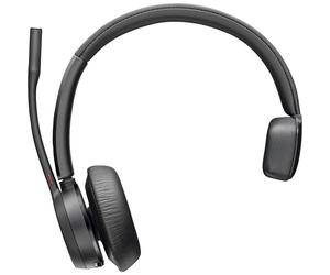 Auricolare monofonico Bluetooth wireless Poly con microfono Boom e dock di ricarica