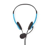 Auricolare PC | On-ear | Stereo | 2x 3,5 mm | Microfono pieghevole | Blu