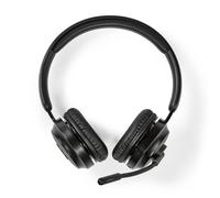 NEDIS Cuffie per PC | On Orecchio | Stereo | Bluetooth | Microfono pieghevole | Nero