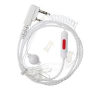 Auricolare per Radio Mono Invisibile Tubo Acustico Bianco | Crystal Wire, Isolamento dal Rumore e Comunicazione a Mani Libere, per Sportivi e Vigili del Fuoco