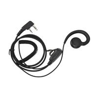 Auricolare per walkie-talkie UV-5R, Microfono K ruotabile a 180, Nero