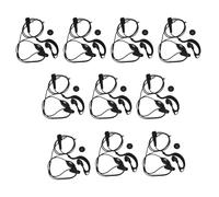 Auricolare PTT a Forma di G Da 10 Pezzi a 2 Pin, Compatibile con La Serie