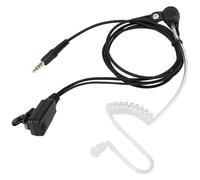 Auricolare radio PTT resistente con gancio auricolare morbido ad anello e cavo elastico, adatto per l'uso con l'orecchio sinistro o destro. Funzione