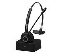 Auricolare Senza Fili con Microfono per Chiamate nel Vivavoce Auricolare Base di Ricarica per Camionista 'Ufficio del Call Center