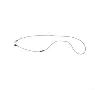 Auricolare singolo con microfono, 120 cm, con cavo, isolamento acustico, per chiamate, colore nero (connettore di tipo C)